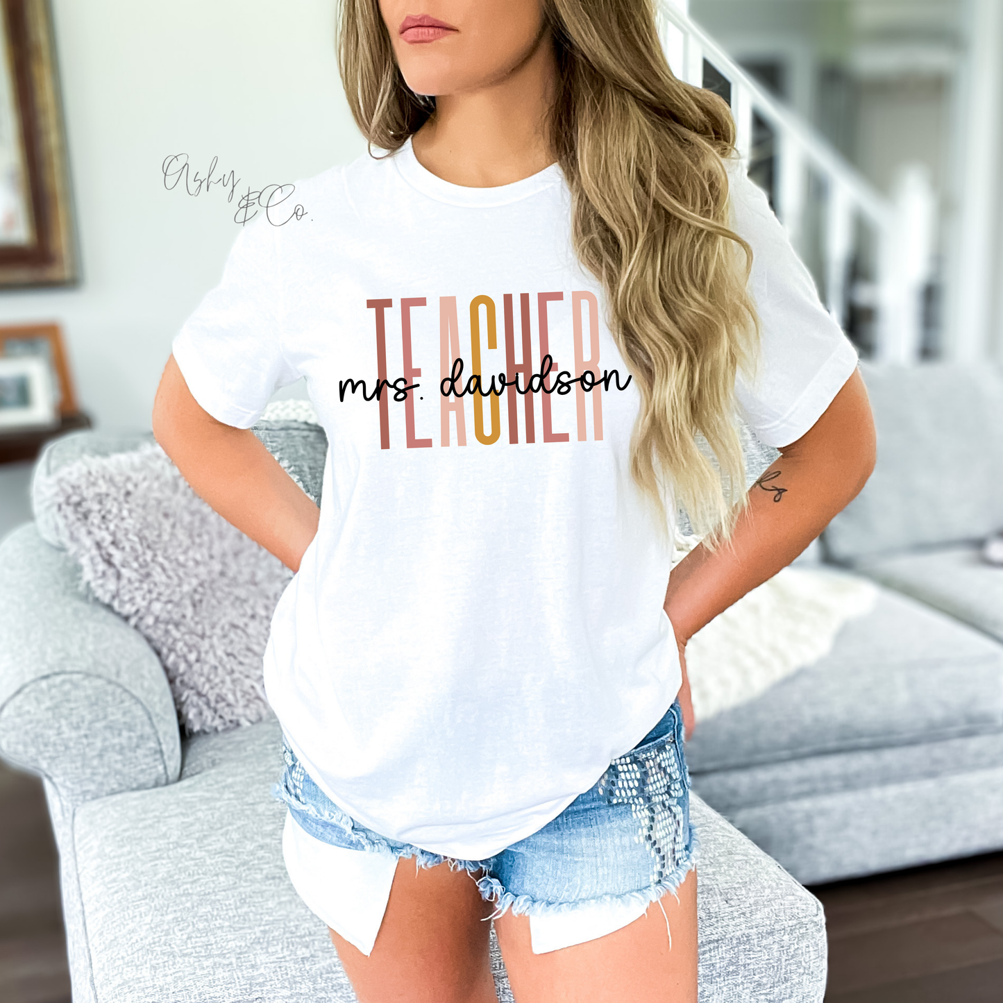 Personalized Teacher Tee