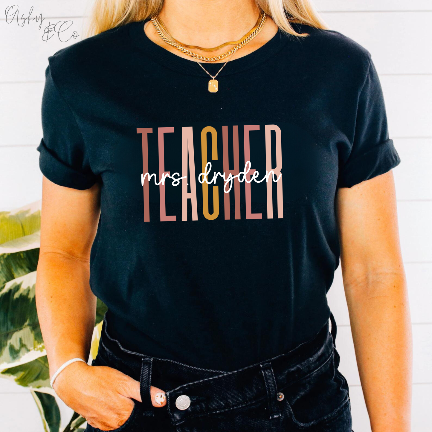 Personalized Teacher Tee