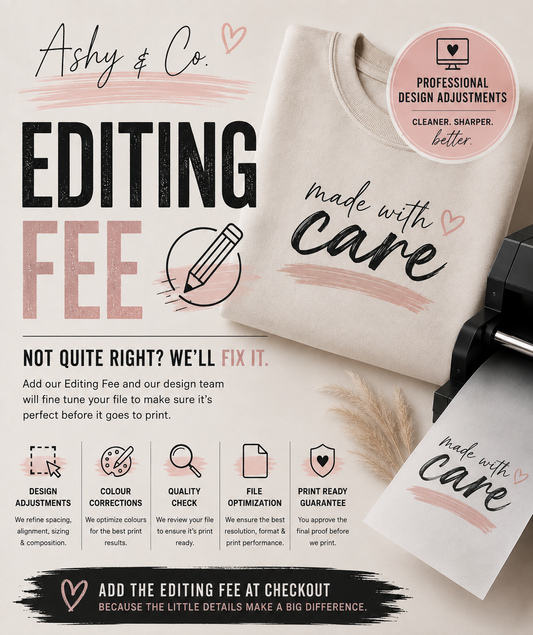 Gang Sheet Editing Fee - built for you!